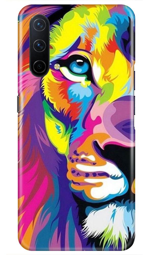 Colorful Lion Case for OnePlus Nord CE 5G  (Design - 110)
