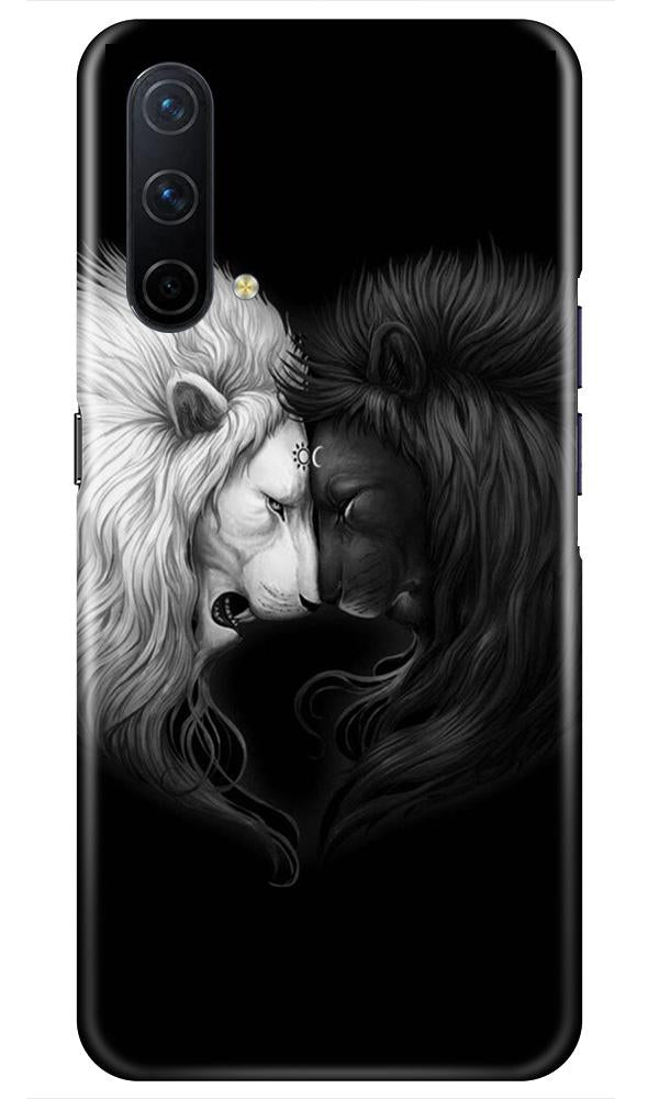 Dark White Lion Case for OnePlus Nord CE 5G  (Design - 140)
