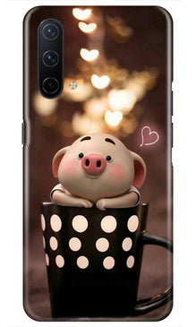Cute Bunny Mobile Back Case for OnePlus Nord CE 5G (Design - 213)