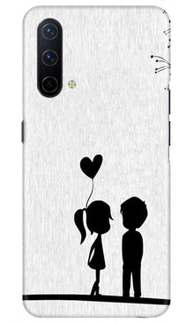 Cute Kid Couple Mobile Back Case for OnePlus Nord CE 5G (Design - 283)