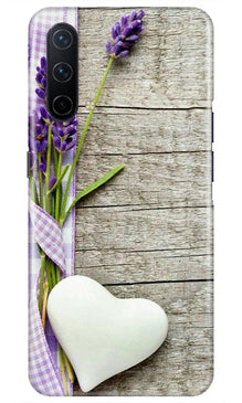 White Heart Mobile Back Case for OnePlus Nord CE 5G (Design - 298)