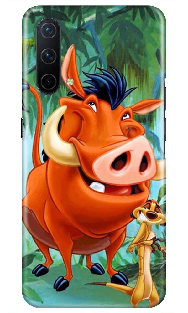 Timon and Pumbaa Mobile Back Case for OnePlus Nord CE 5G (Design - 305)