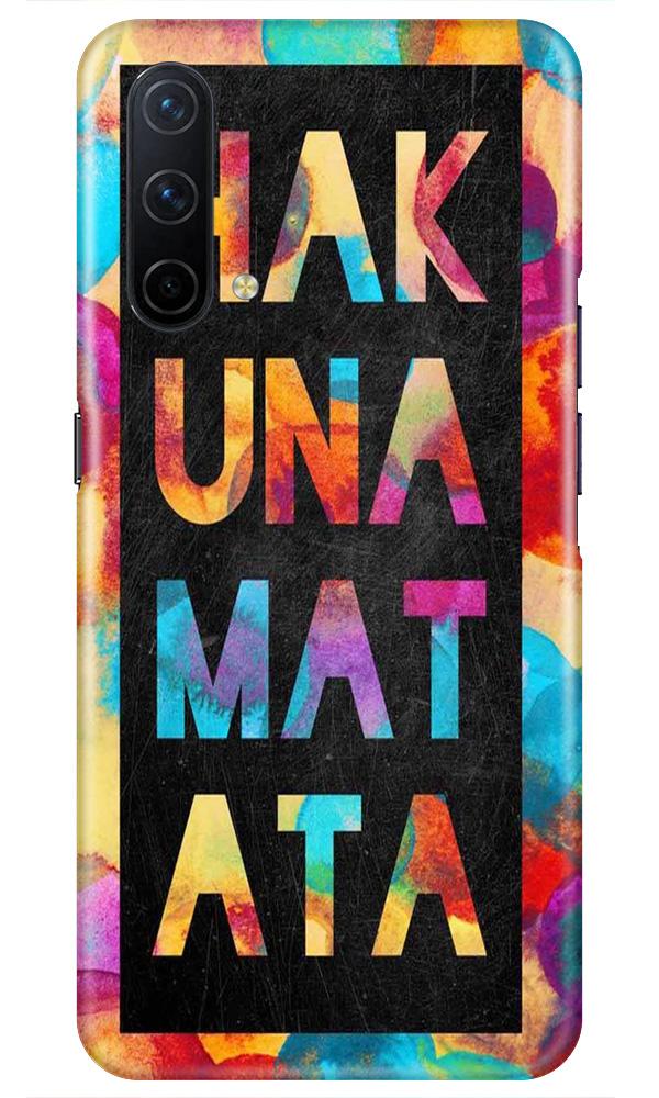 Hakuna Matata Mobile Back Case for OnePlus Nord CE 5G (Design - 323)
