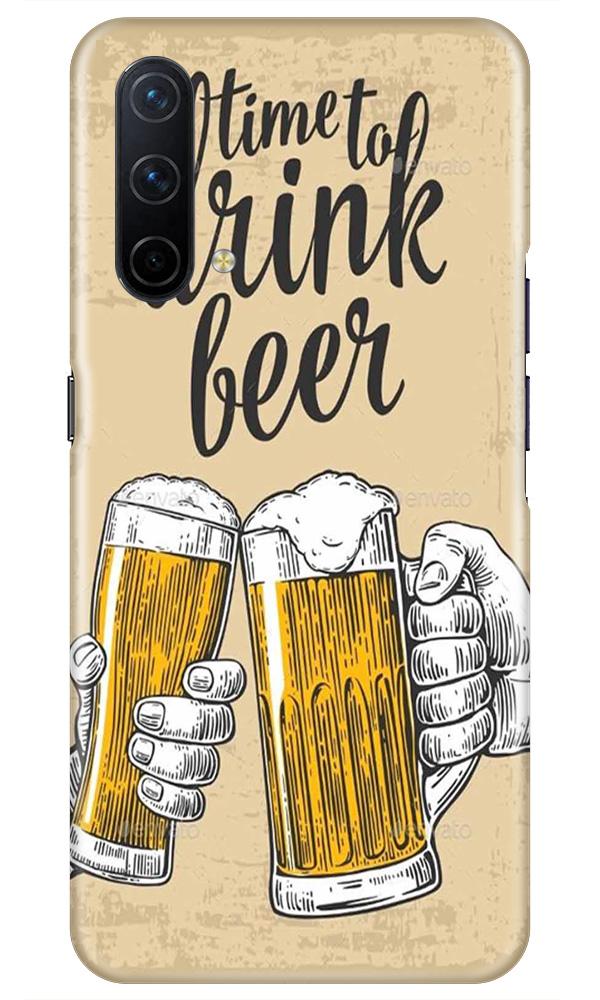 Drink Beer Mobile Back Case for OnePlus Nord CE 5G (Design - 328)