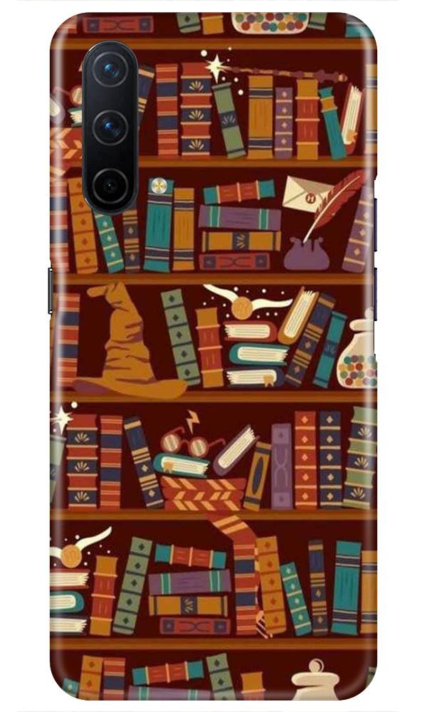 Book Shelf Mobile Back Case for OnePlus Nord CE 5G (Design - 390)