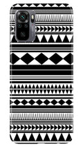 Black white Pattern Case for Redmi Note 10