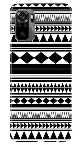 Black white Pattern Case for Redmi Note 10