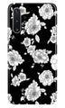 White flowers Black Background Case for Samsung Galaxy Note 10