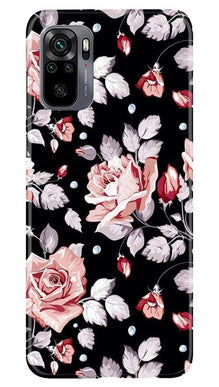 Pink rose Mobile Back Case for Redmi Note 10 (Design - 12)