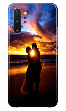 Couple Sea shore Mobile Back Case for Samsung Galaxy Note 10 (Design - 13)