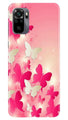 White Pick Butterflies Case for Redmi Note 10