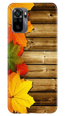 Wooden look3 Mobile Back Case for Redmi Note 10 (Design - 61)