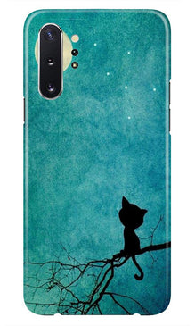 Moon cat Mobile Back Case for Samsung Galaxy Note 10 Plus (Design - 70)