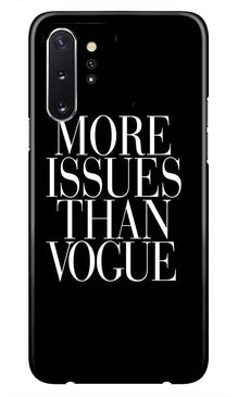 More Issues than Vague Mobile Back Case for Samsung Galaxy Note 10 Plus (Design - 74)