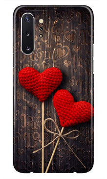 Red Hearts Mobile Back Case for Samsung Galaxy Note 10 Plus (Design - 80)