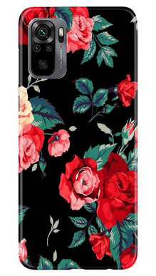 Red Rose2 Mobile Back Case for Redmi Note 10 (Design - 81)
