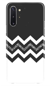 Black white Pattern2Mobile Back Case for Samsung Galaxy Note 10 (Design - 83)