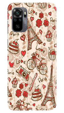 Love Paris Mobile Back Case for Redmi Note 10  (Design - 103)