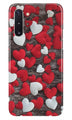 Red White Hearts Case for Samsung Galaxy Note 10 Plus  (Design - 105)