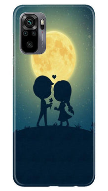 Love Couple Mobile Back Case for Redmi Note 10  (Design - 109)