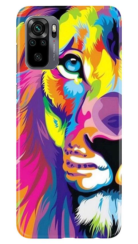 Colorful Lion Case for Redmi Note 10(Design - 110)
