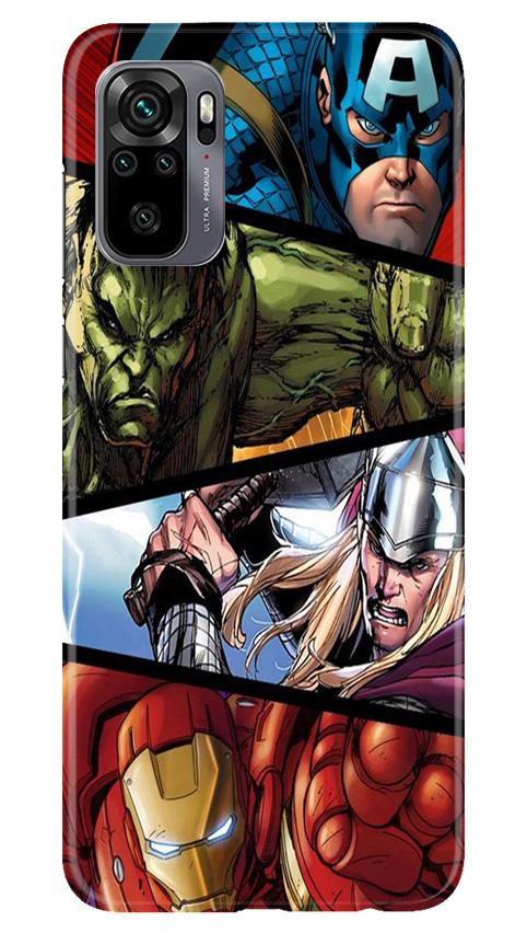 Avengers Superhero Case for Redmi Note 10  (Design - 124)