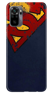 Superman Superhero Mobile Back Case for Redmi Note 10  (Design - 125)