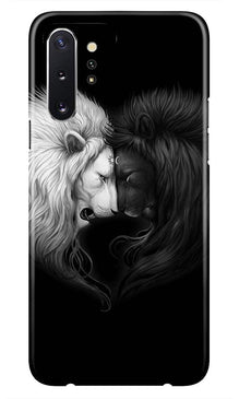 Dark White Lion Mobile Back Case for Samsung Galaxy Note 10  (Design - 140) (Design - 140)