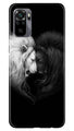 Dark White Lion Case for Redmi Note 10  (Design - 140)