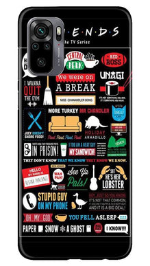 Friends Mobile Back Case for Redmi Note 10  (Design - 145)