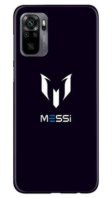 Messi Mobile Back Case for Redmi Note 10  (Design - 158)