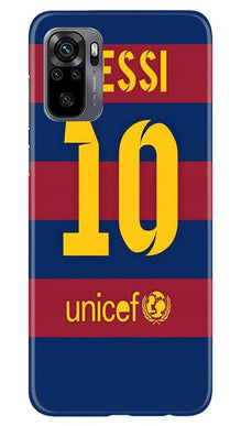 Messi Mobile Back Case for Redmi Note 10  (Design - 172)