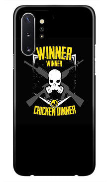 Winner Winner Chicken Dinner Mobile Back Case for Samsung Galaxy Note 10 Plus  (Design - 178) (Design - 178)
