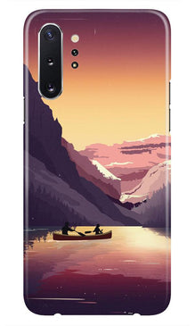 Mountains Boat Mobile Back Case for Samsung Galaxy Note 10 (Design - 181) (Design - 181)