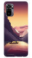 Mountains Boat Case for Redmi Note 10 (Design - 181)