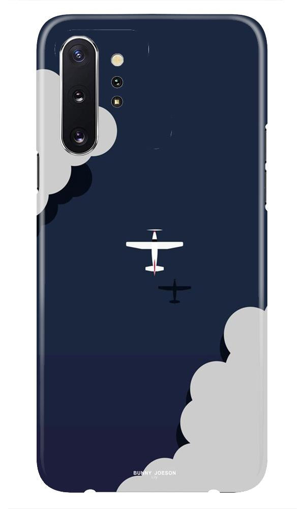 Clouds Plane Case for Samsung Galaxy Note 10 Plus (Design - 196)