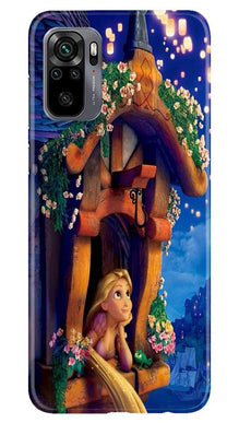 Cute Girl Mobile Back Case for Redmi Note 10 (Design - 198)