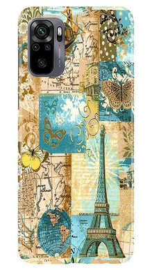 Travel Eiffel Tower Mobile Back Case for Redmi Note 10 (Design - 206)