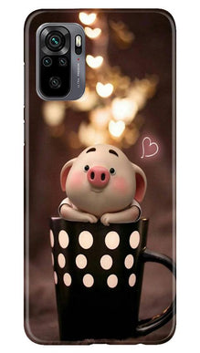 Cute Bunny Mobile Back Case for Redmi Note 10 (Design - 213)