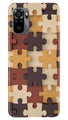 Puzzle Pattern Case for Redmi Note 10 (Design No. 217)