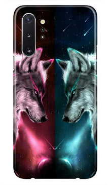 Wolf fight Mobile Back Case for Samsung Galaxy Note 10 (Design - 221)