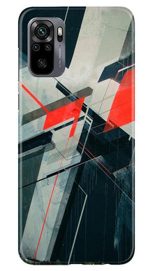 Modern Art Mobile Back Case for Redmi Note 10 (Design - 231)