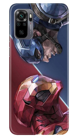 Ironman Captain America Case for Redmi Note 10 (Design No. 245)
