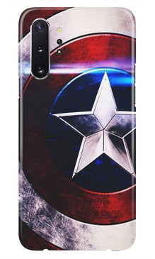 Captain America Shield Mobile Back Case for Samsung Galaxy Note 10 (Design - 250)