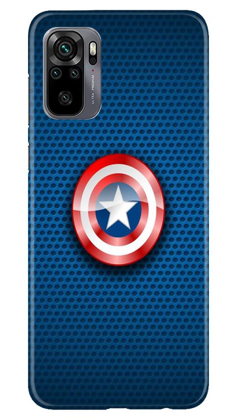 Captain America Shield Case for Redmi Note 10 (Design No. 253)