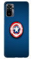 Captain America Shield Case for Redmi Note 10 (Design No. 253)