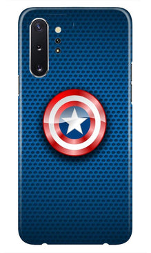 Captain America Shield Mobile Back Case for Samsung Galaxy Note 10 (Design - 253)