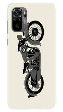 MotorCycle Mobile Back Case for Redmi Note 10 (Design - 259)