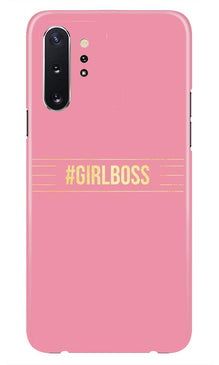 Girl Boss Pink Mobile Back Case for Samsung Galaxy Note 10 (Design - 263)