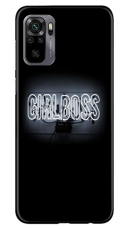 Girl Boss Black Case for Redmi Note 10 (Design No. 268)